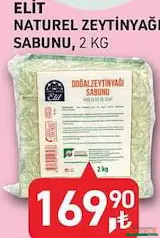 TARIM KREDİ ELİT NATUREL ZEYTİNYAĞI SABUNU 2 KG